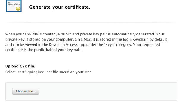 Genarate|Add iOS "Certificate"