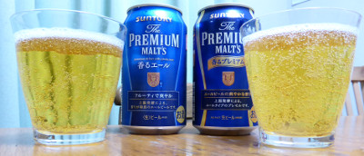 香るエールと香るプレミアム飲み比べ