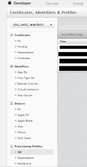 Provisioning Profile｜Certificates, Identifiers & Profiles