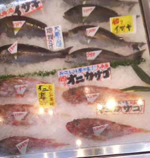 一宮海鮮市場 魚平|オニカサゴとイサキ